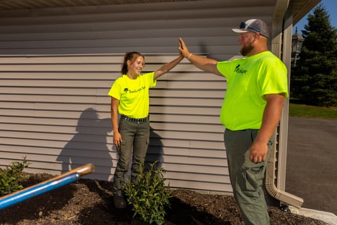 Abbey Glen hoa crew high fiving