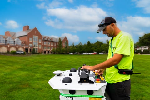 Autonomous Commercial robotic mower crew college