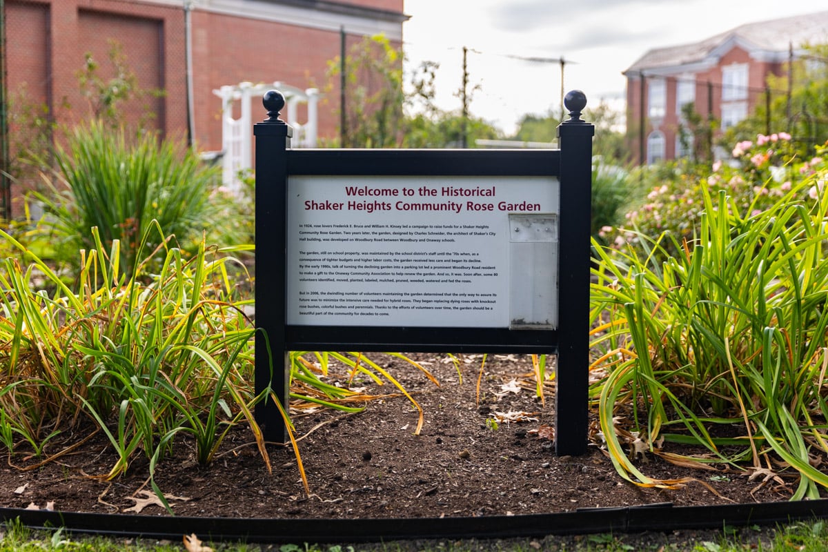 Commercial landscaping shaker school case study welcome sign