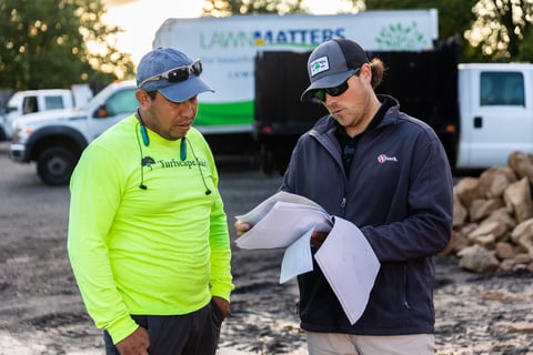 Coommercial landscaping account manager with crew 3