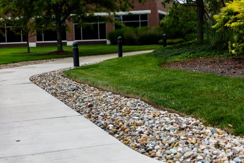 decorative gravel along walkways 1