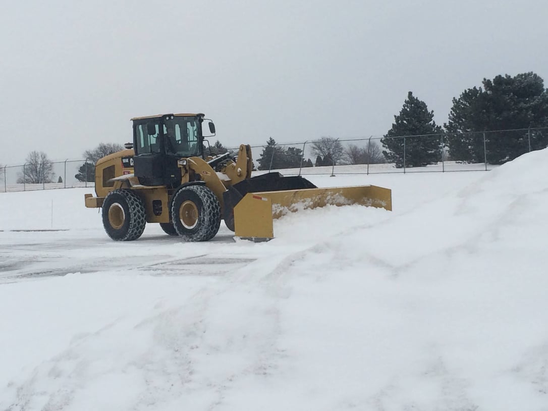 snow removal in parking lot