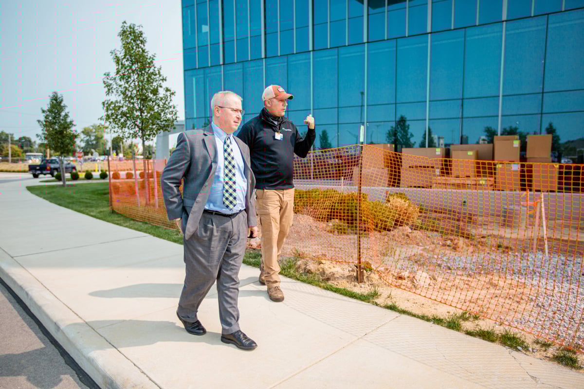 Commercial Landscaping Hospital Account Manager Customer Site Inspection 2